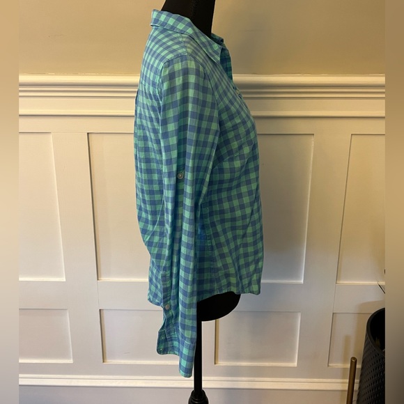 Vineyard Vines checked half button down popover - Picture 2 of 5